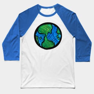 Mother Earth Sketch Baseball T-Shirt